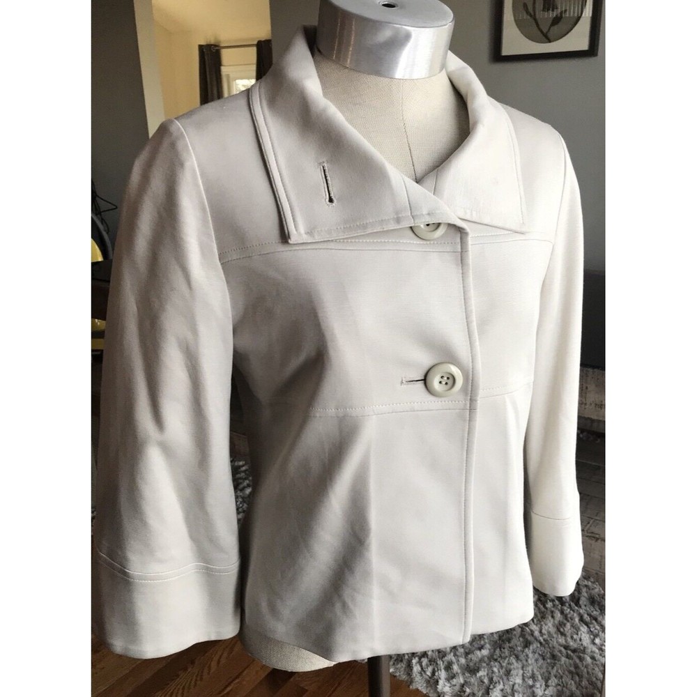 Grande soeur Beige Blazer Jacket Cape 38, Us 2 3/4 Sleeves Wide